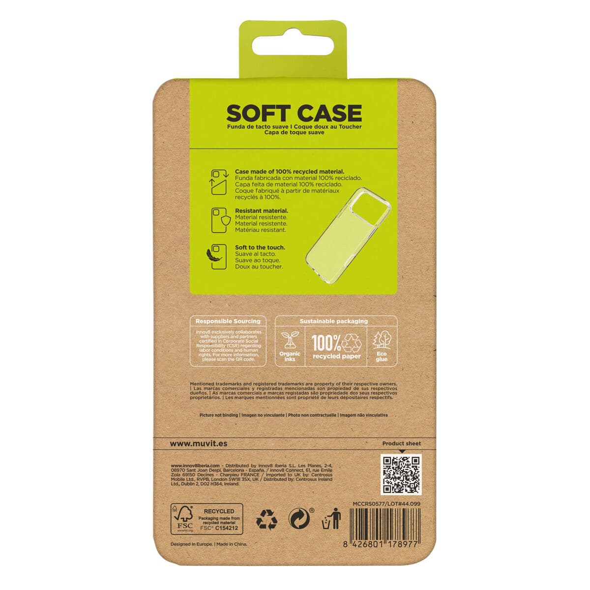 Pokrowiec na Komórkę Muvit for Change Apple iPhone 17 Pro Max Przezroczysty - Image 5