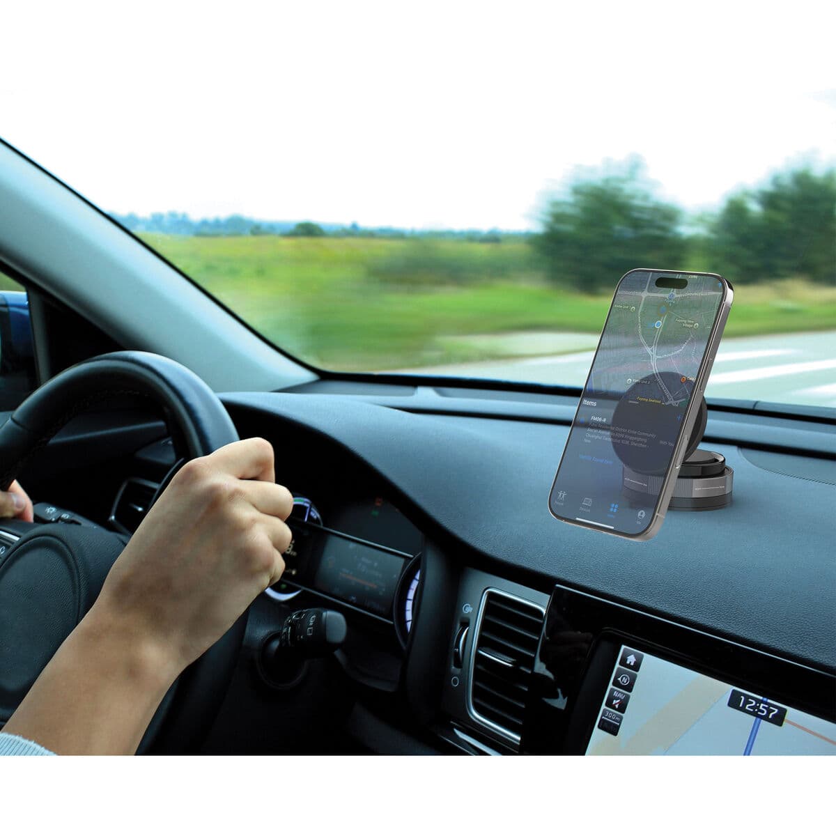 Universal Mobilhållare för Bilen Muvit MCCHL0035 Svart - Image 5