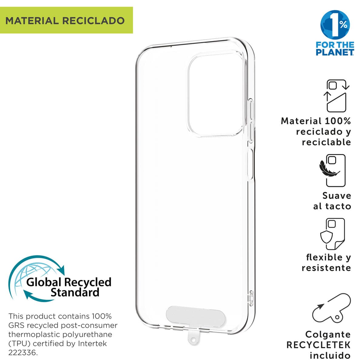 Protection pour téléphone portable Muvit for Change Redmi 15C 4G Transparent - Image 2