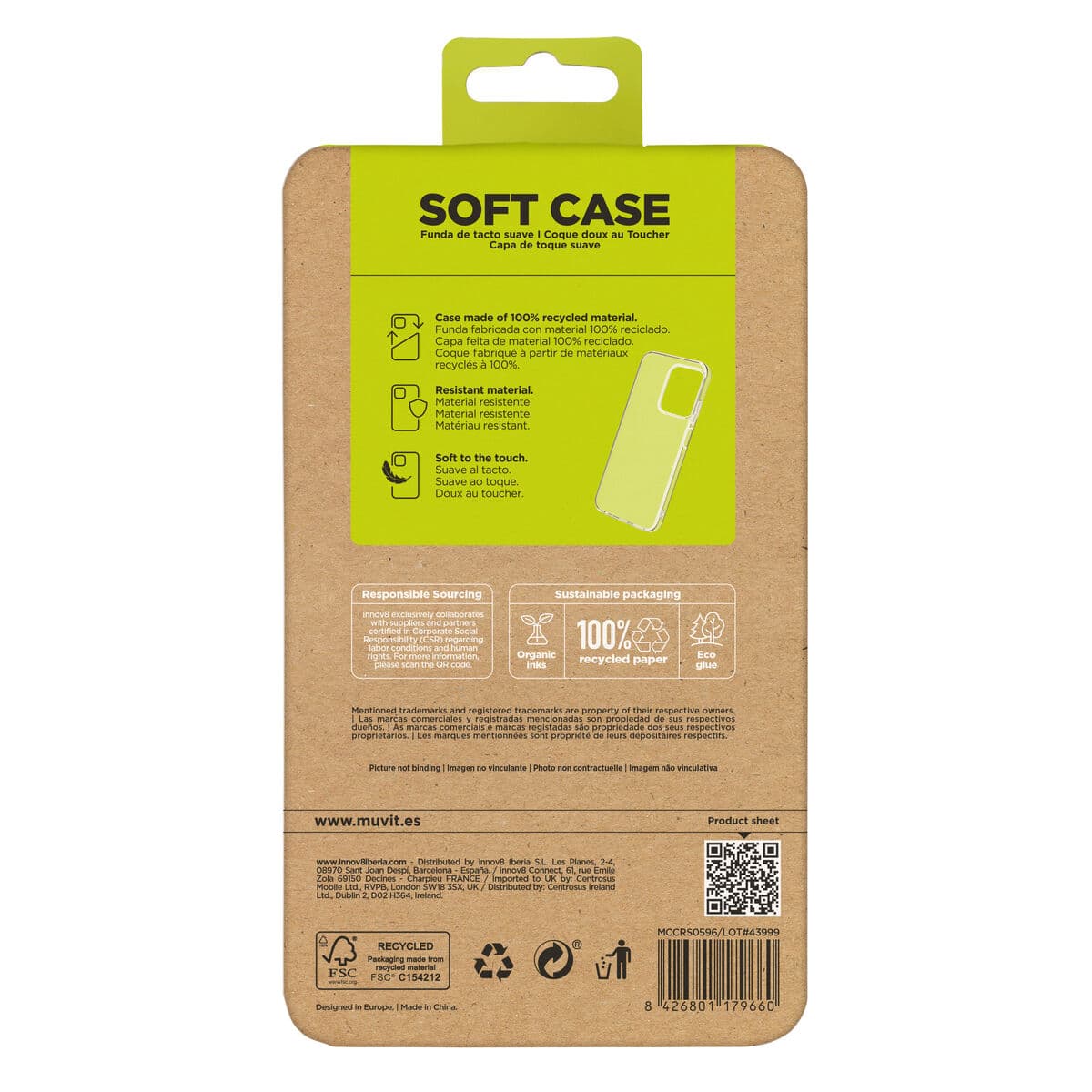 Protection pour téléphone portable Muvit for Change Redmi 15C 4G Transparent - Image 5