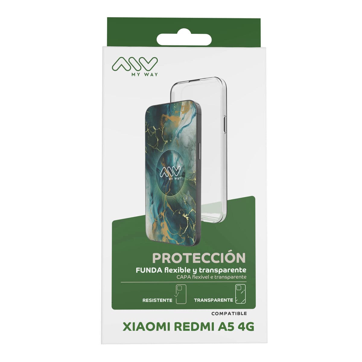 Protection pour téléphone portable Myway Xiaomi Redmi A5 4G Transparent - Image 3