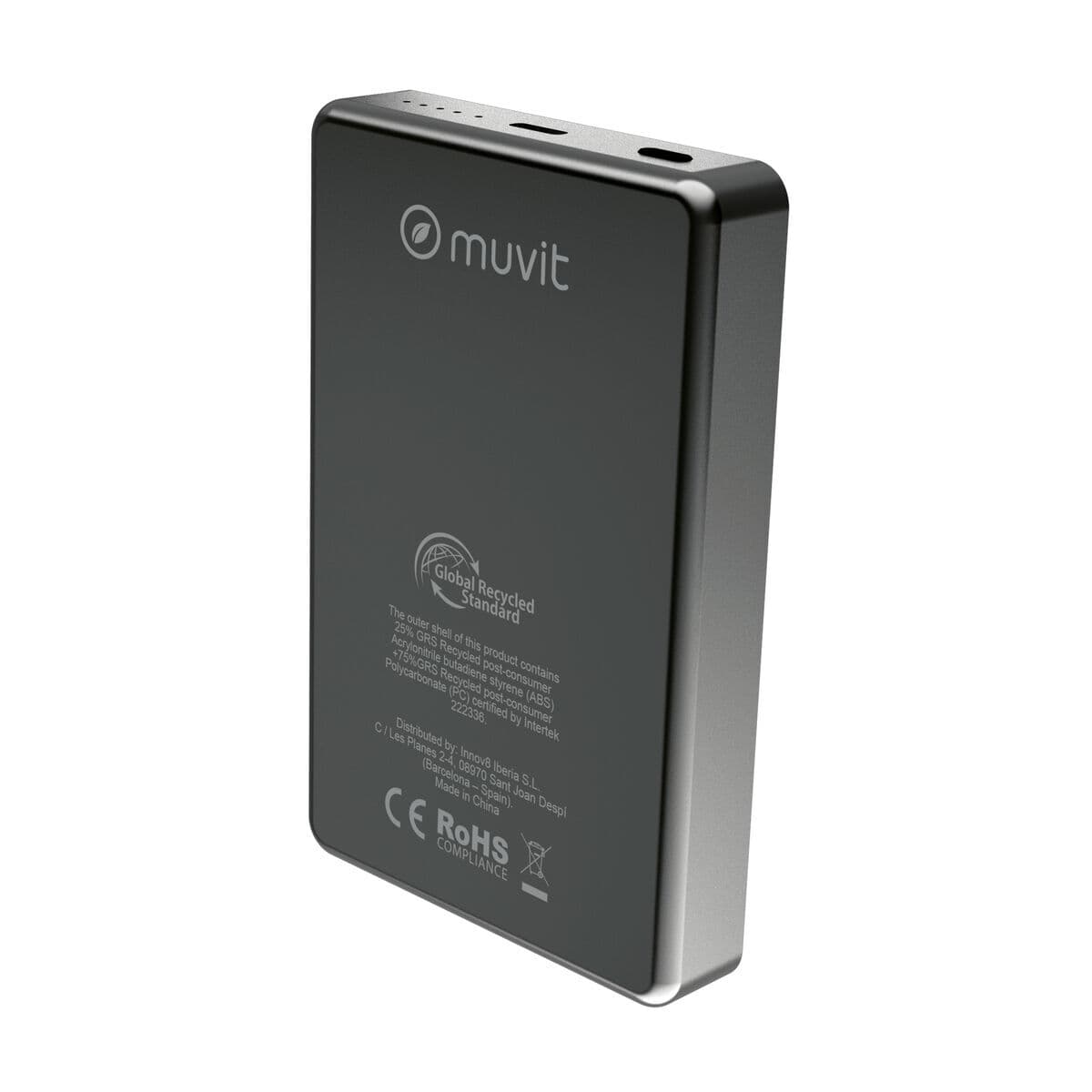 Powerbank Muvit for Change Nero Alluminio 10000 mAh - Image 4