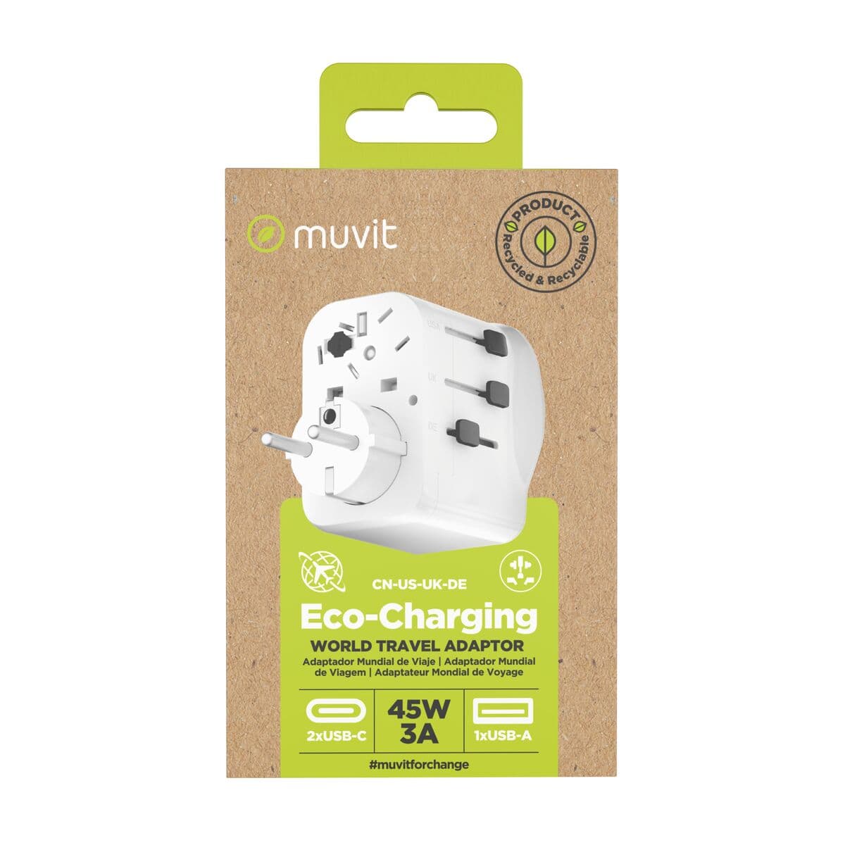 Ladrón de enchufe Muvit for Change Plástico 45 W - Image 16