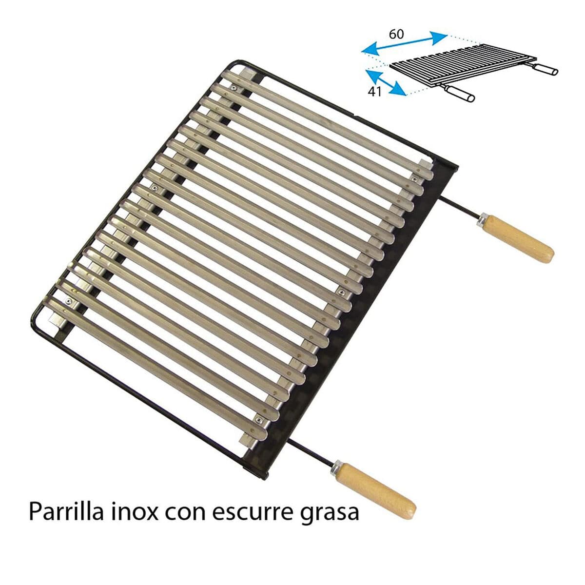 Cassetto con griglia in acciaio inox Imex el Zorro Grill Carbone Centrotavolo (Ricondizionati D) - Image 7