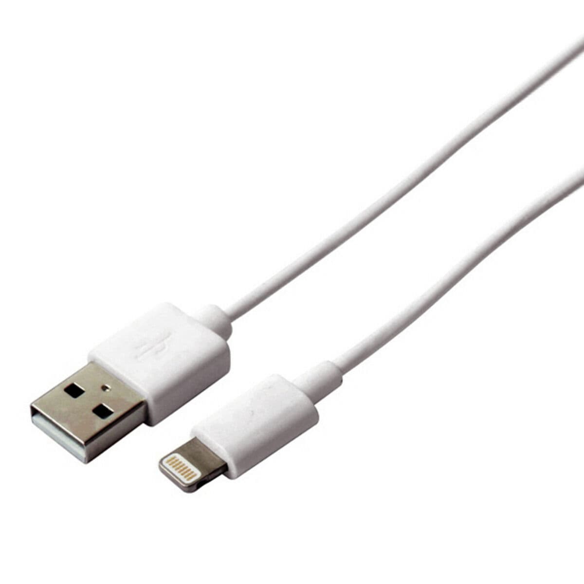 Cavo USB a Lightning KSIX Apple-compatible Bianco - Image 2