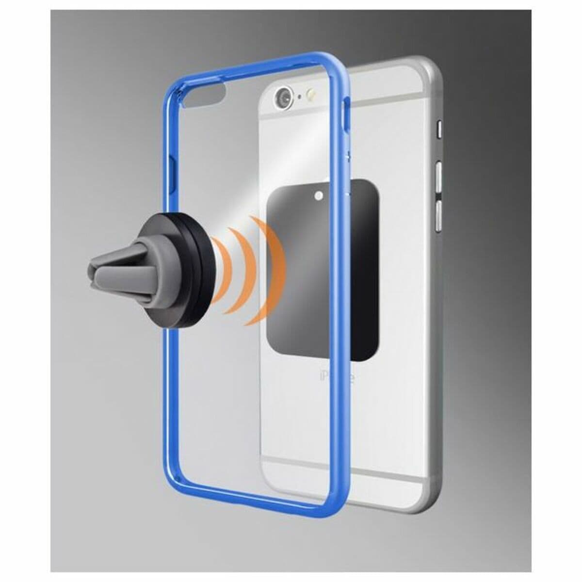 Magnetisk hållare för mobiler i bilar KSIX 360º Svart - Image 2