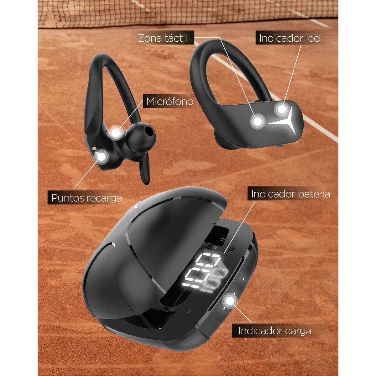 Écouteurs Sport KSIX Sport Buds 2 700 mAh - Image 10