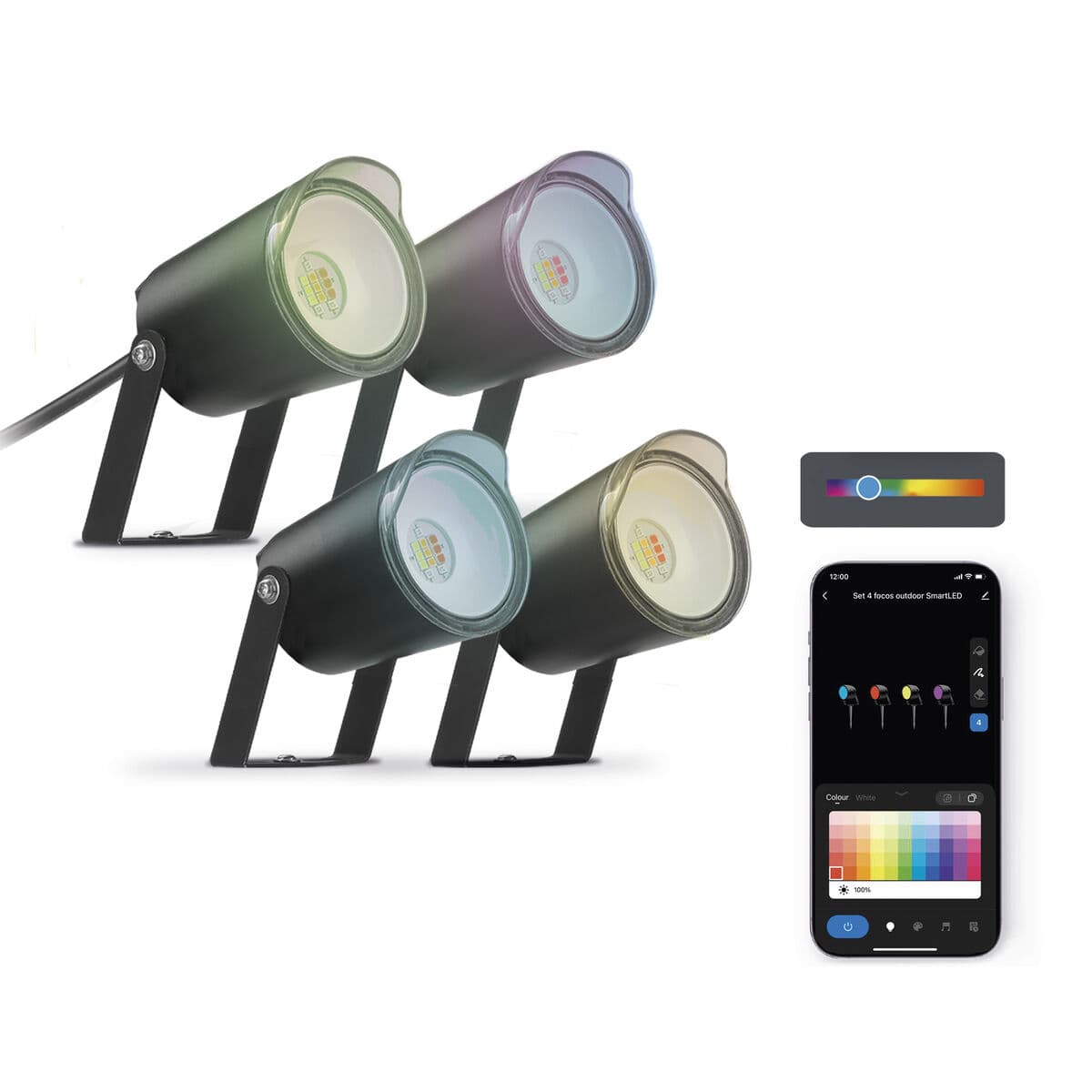 LED spotlight KSIX SmartLED Svart (3000K) - Image 2