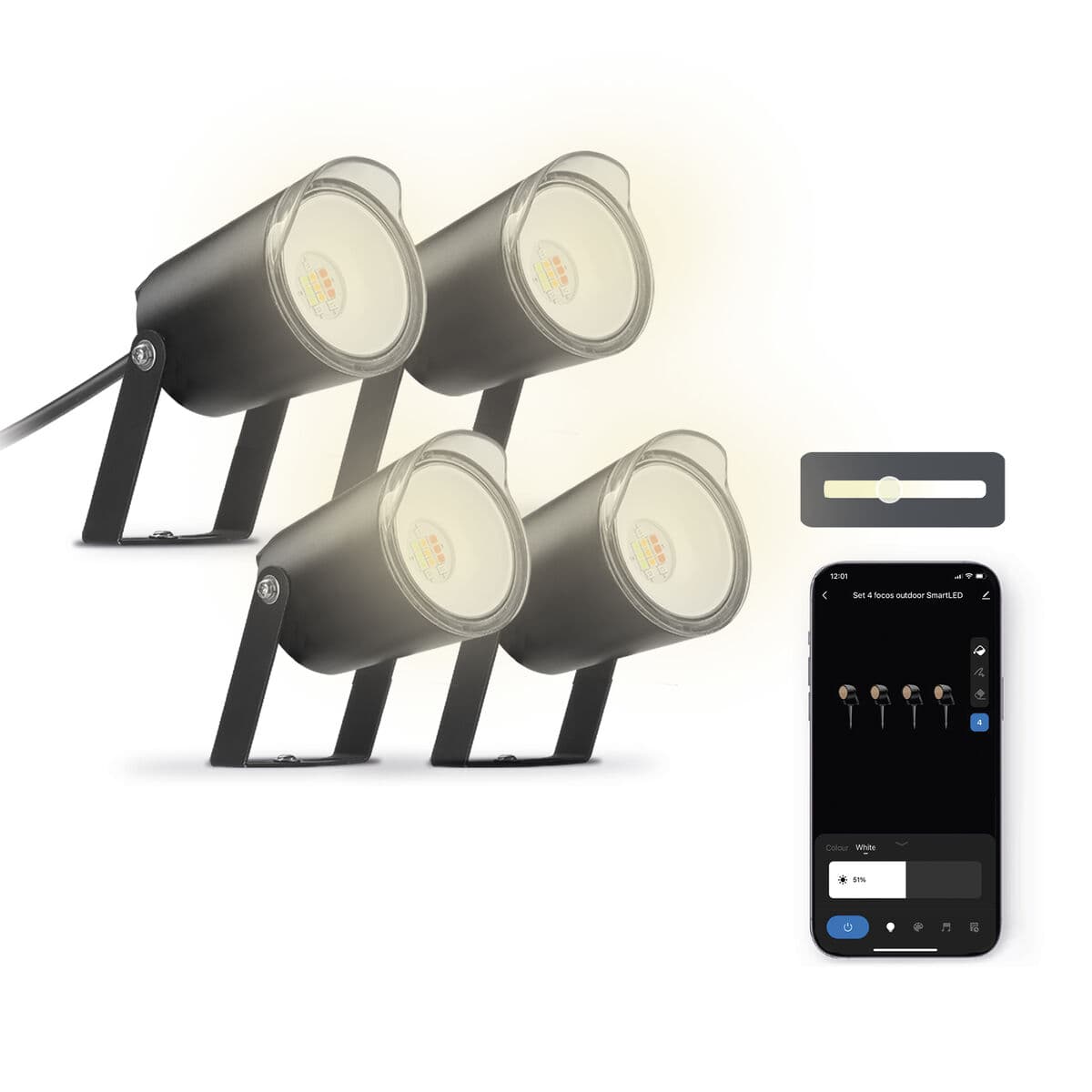 LED spotlight KSIX SmartLED Svart (3000K) - Image 3