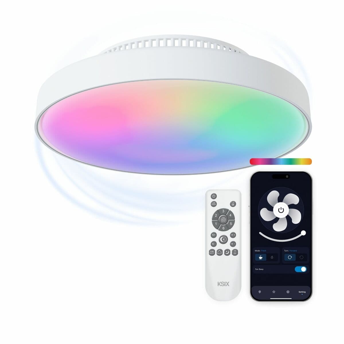 Deckenventilator mit Lampe KSIX Mistral 4000 Lm - Image 2