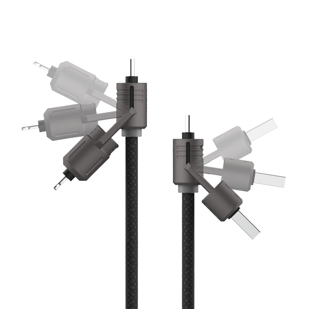 USB-Kabel KSIX Schwarz 1 m - Image 3