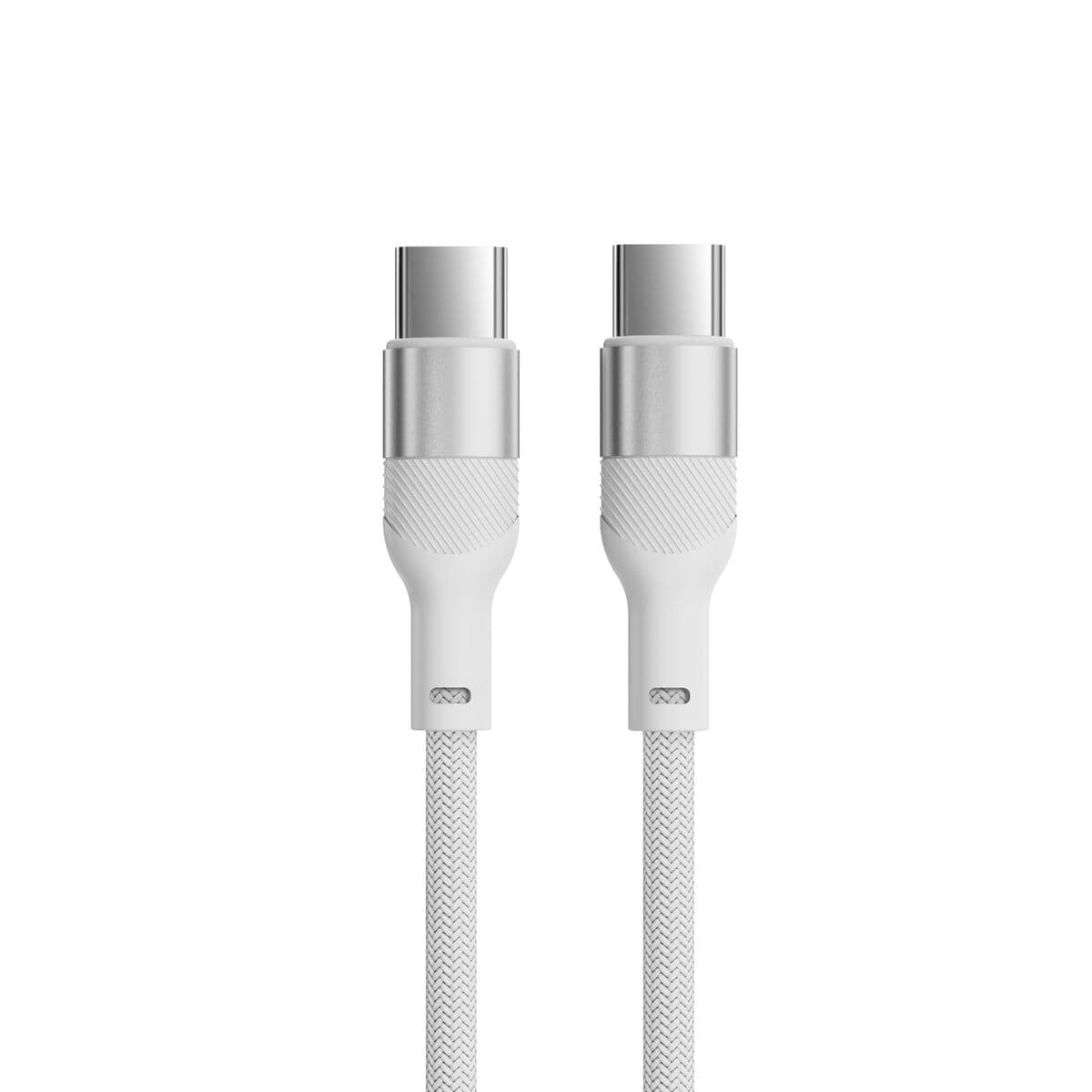 Câble USB KSIX Blanc 1 m - Image 2