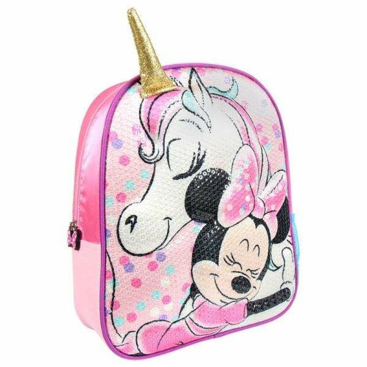 Mochila Infantil 3D Minnie Mouse Rosa 25 x 31 x 10 cm