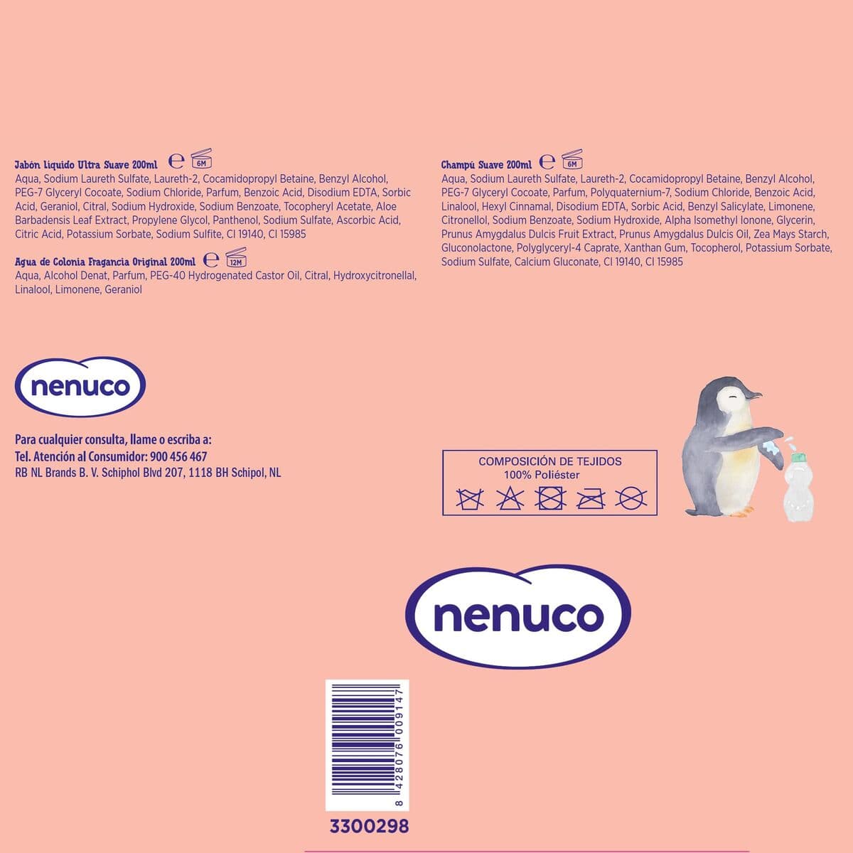 Hygiene-Set Nenuco MOCHILA PINGÜINO 4 Stücke - Image 6