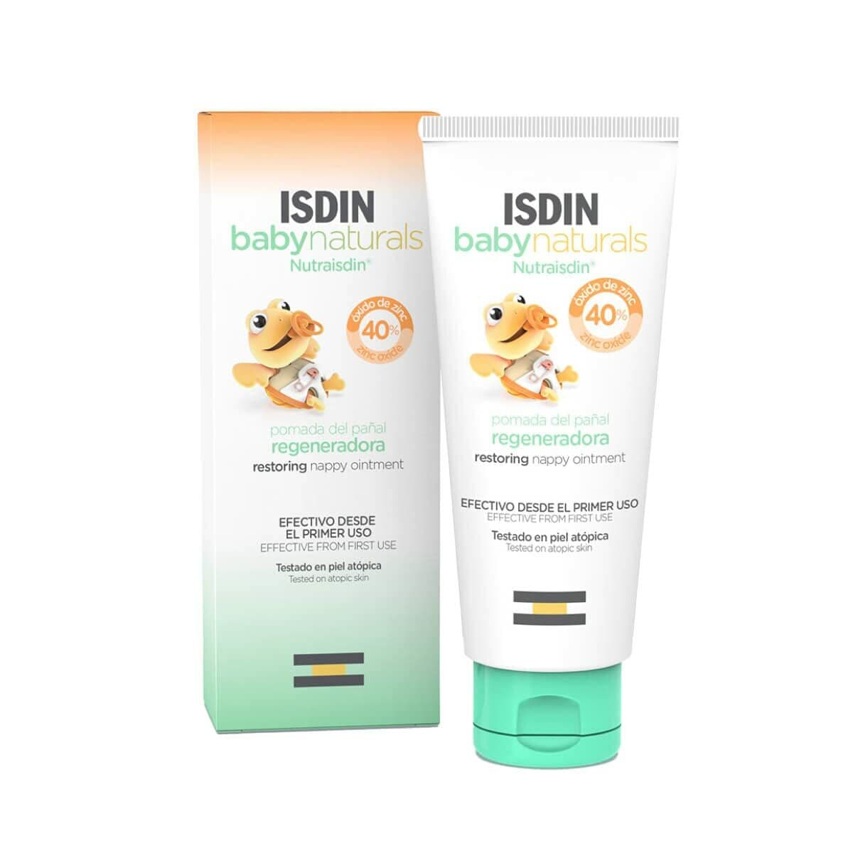 Beskyttende bleiekrem Isdin Baby Naturals 50 ml sinkoksid Salve