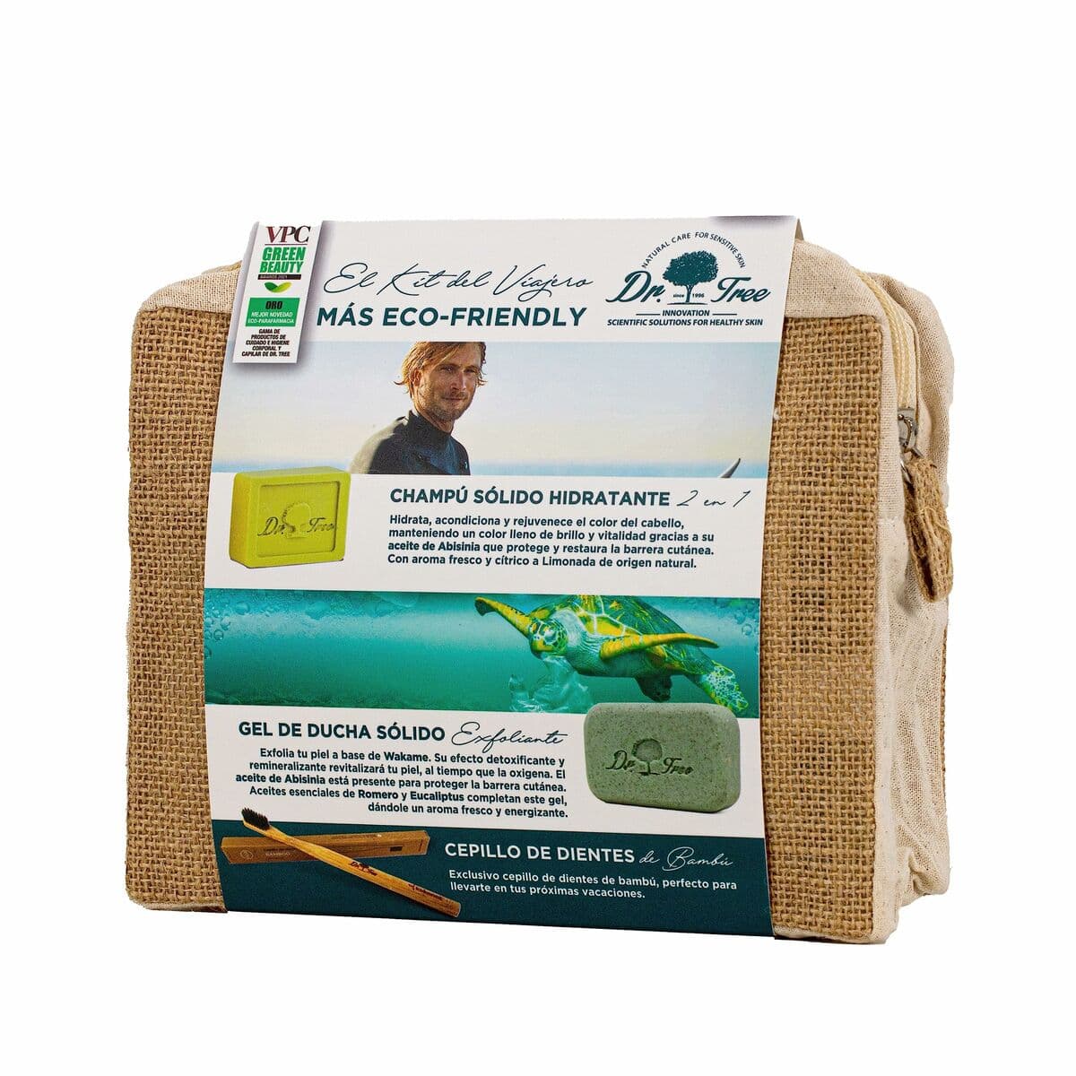 Set doccia Dr. Tree The traveler's kit Pelle sensibile 4 Pezzi - Image 2