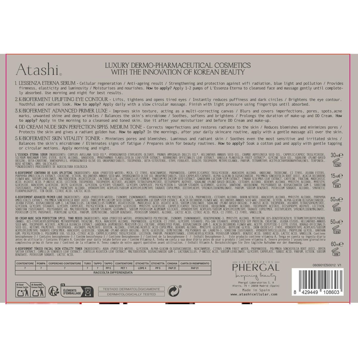 Set Cosmetica Atashi EFECTO PEARL SKIN 360º 6 Pezzi - Image 9