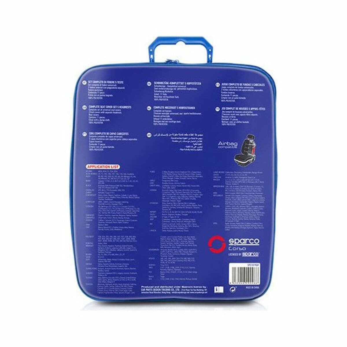 Uppsättning av sätesöverdrag Sparco S-Line Universal (11 pcs) - Image 3