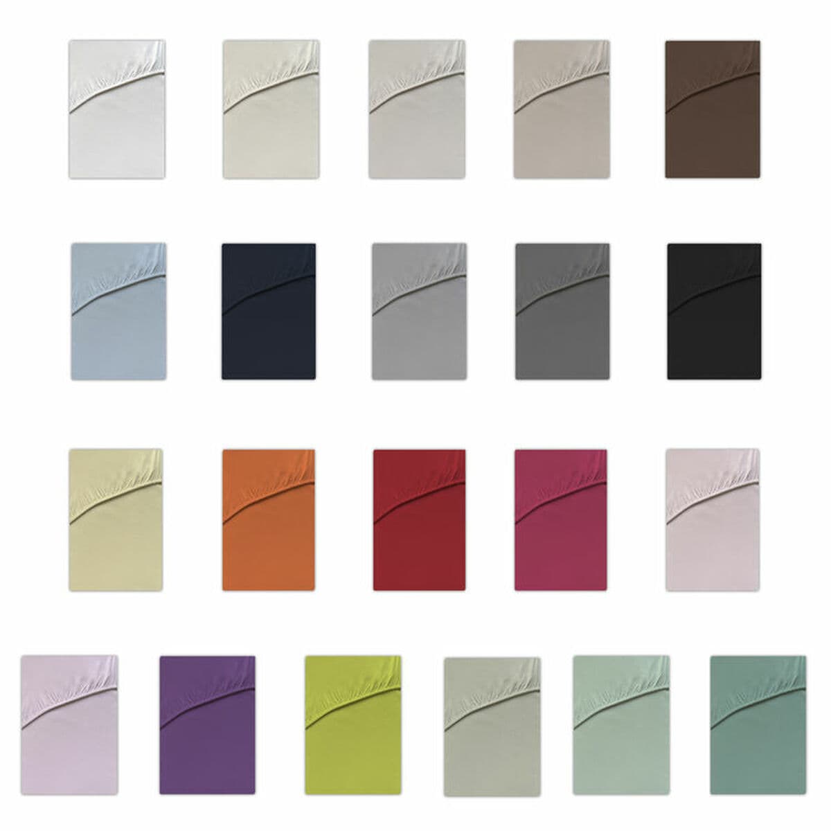 Drap housse Happy Home Mix Colors Nude Lit 1 persone - Image 7