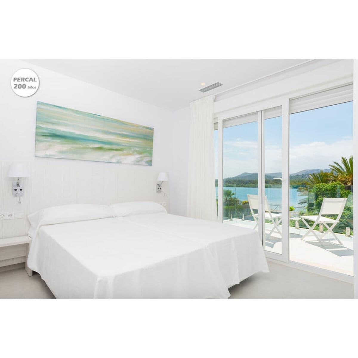 Set posteljine Hosteline IRIS PREMIUM Bijela Krevet od 105 - Image 2