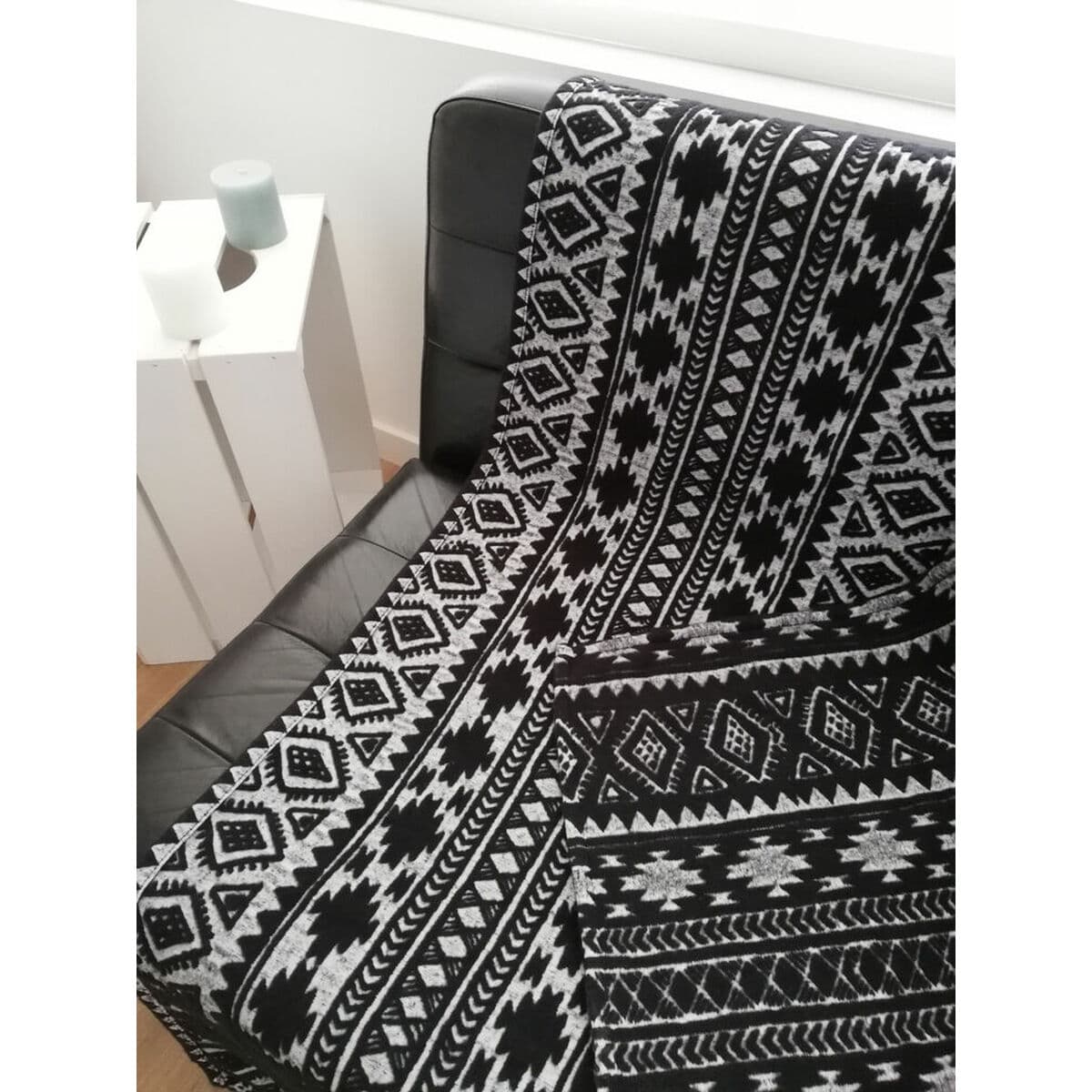 Cubrecamas Hosteline SAFARI Negro 130 x 170 cm - Image 2