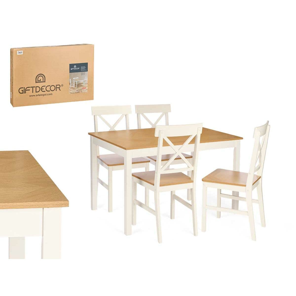 Tafel met vier stoelen Gift Decor - Image 2