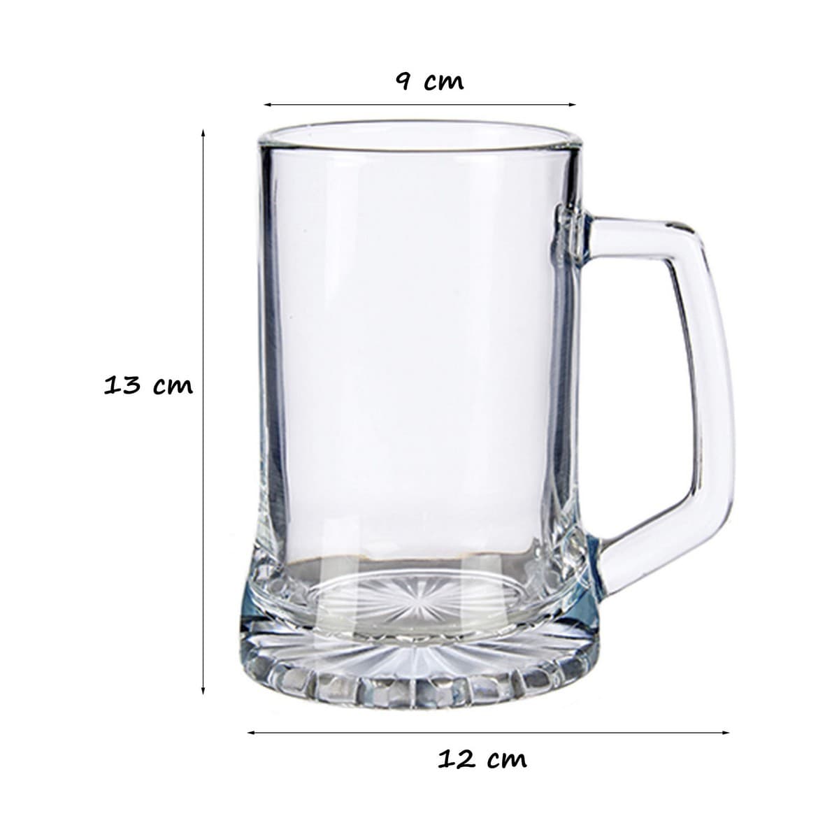 Bierkrug 971469 9 x 13 x 12 cm Durchsichtig Glas 380 ml (1 uds) - Image 3