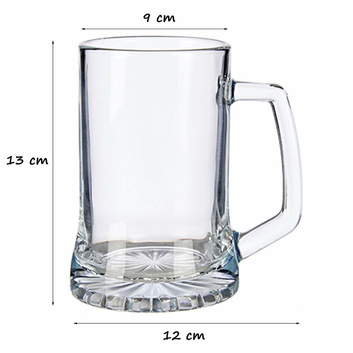 Bierkrug 971469 9 x 13 x 12 cm Durchsichtig Glas 380 ml (1 uds) - Image 2