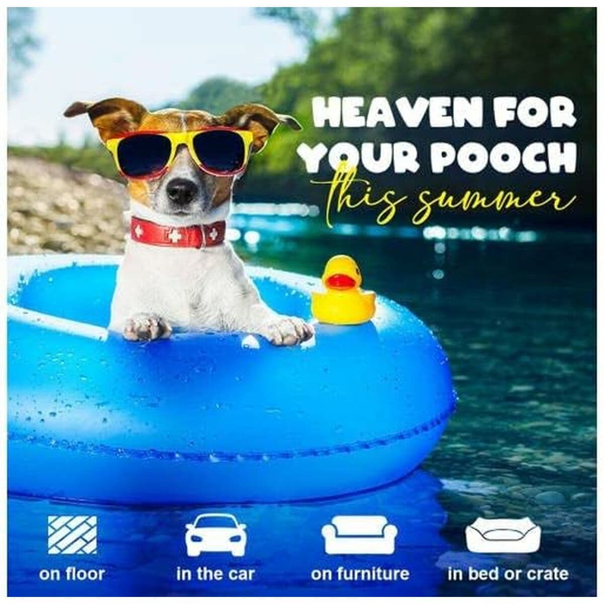 Vėsinantis kilimėlis naminiams gyvūnams Mascow Oranžinė (Naudoti B) - Image 8