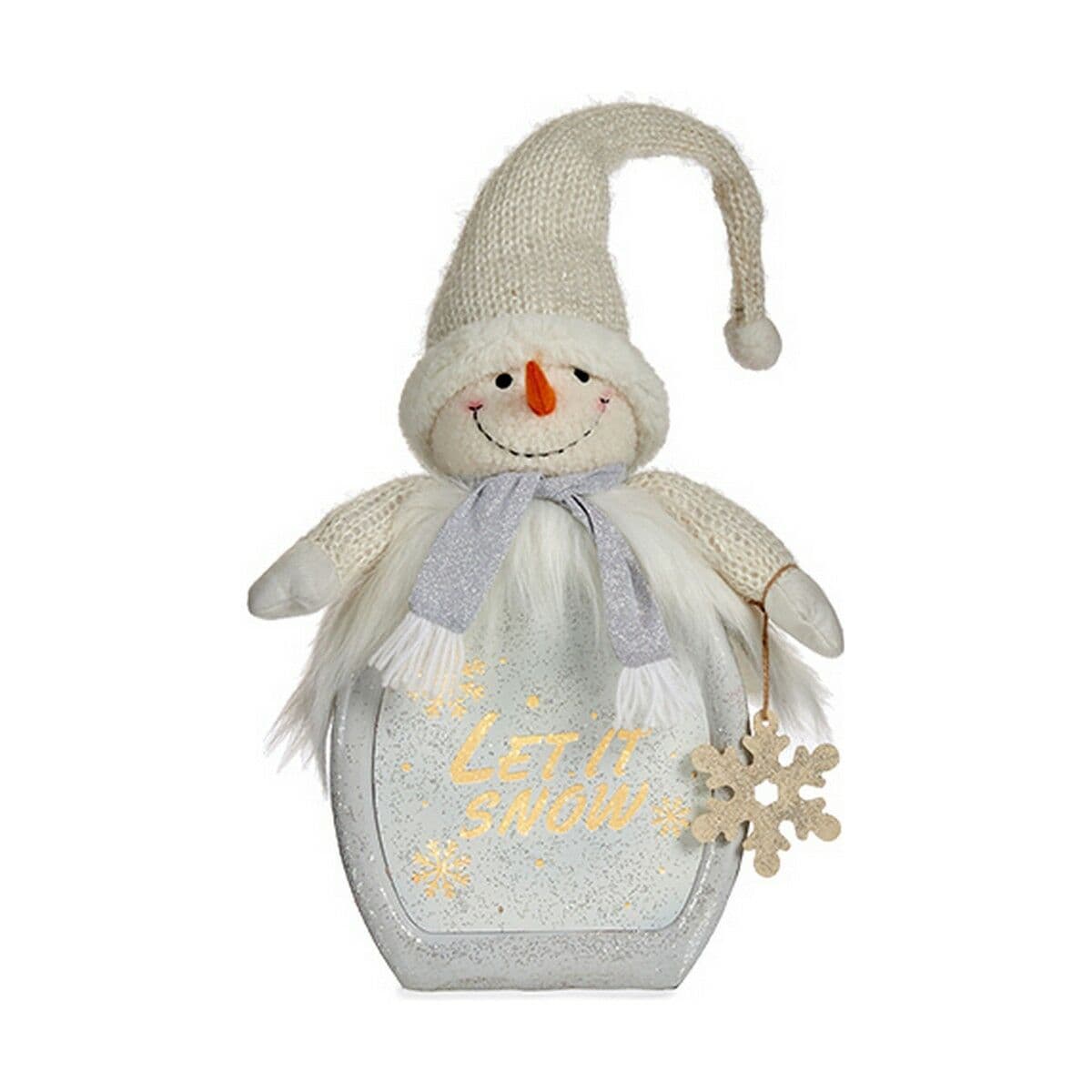Figura Decorativa Krist+ Blanco Muñeco de Nieve 15 x 65,5 x 27 cm