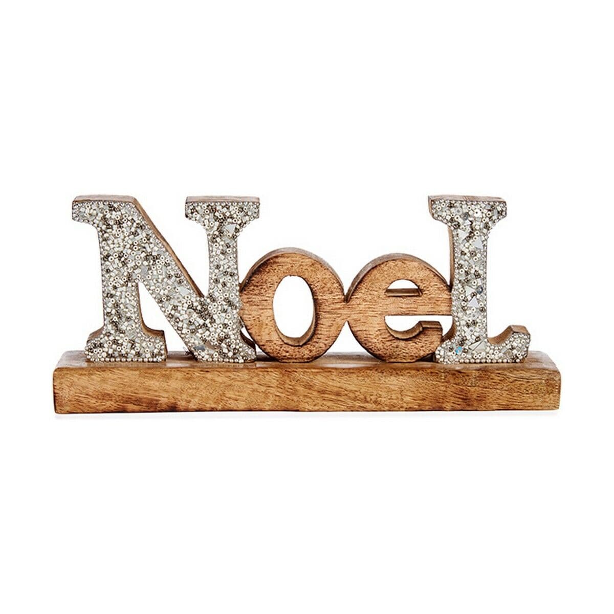 Figurine Décorative Krist+ Noel Argenté Paillettes 6,5 x 10 x 25 cm
