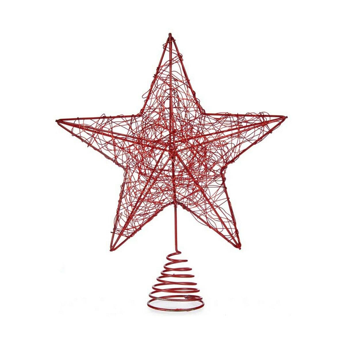 Estrella de Navidad Krist+ Rojo Acero Plástico