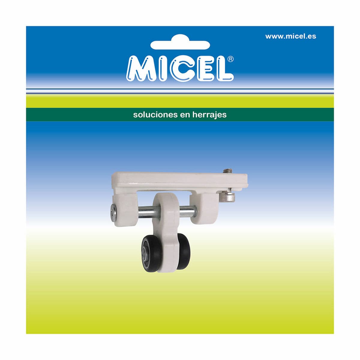 Polea para pérgola Micel TLD21 Nailon 65 x 18,5 x 48 mm Corredera Blanco - Image 2