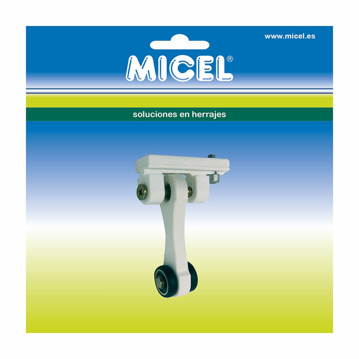 Polea para pérgola Micel TLD21 Nailon 65 x 18,5 x 90 mm Corredera Blanco - Image 2