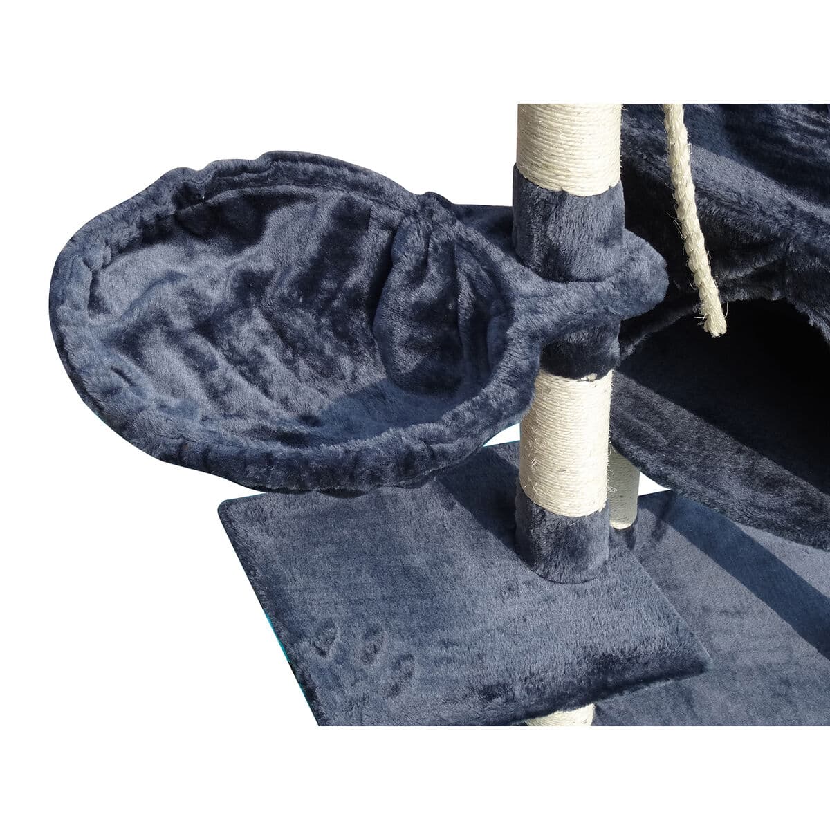 Stablo za struganje mačaka Gloria Sinu Siva Poliester Drvo Papir Plastika Sisal 7,5 cm 55 x 40 x 120 cm - Image 5