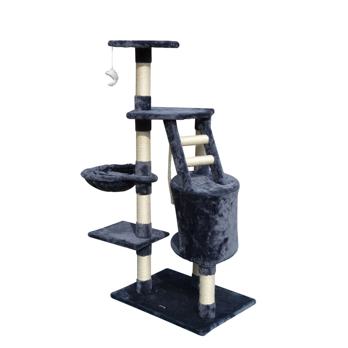 Stablo za struganje mačaka Gloria Sinu Siva Poliester Drvo Papir Plastika Sisal 7,5 cm 55 x 40 x 120 cm - Image 6