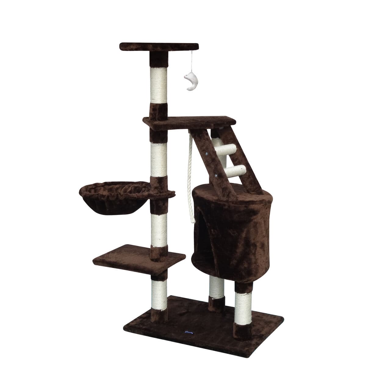 Stablo za struganje mačaka Gloria 55 x 40 x 120 cm Smeđa Drvo Papir Sisal - Image 5