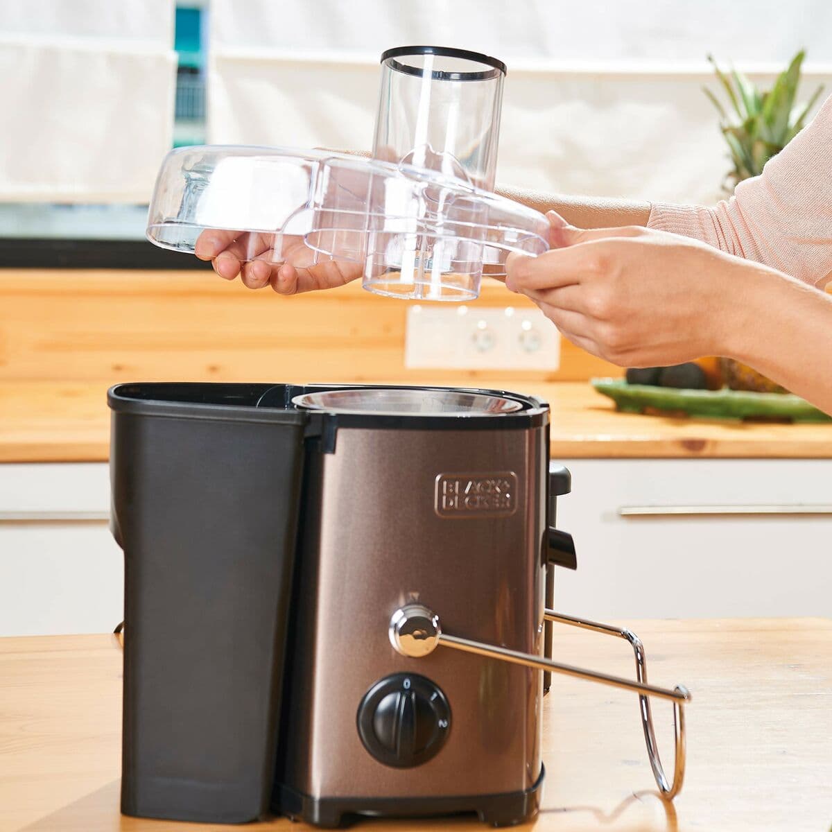 Entsafter Black & Decker 1,2 L 600 W Schwarz Grau - Image 4