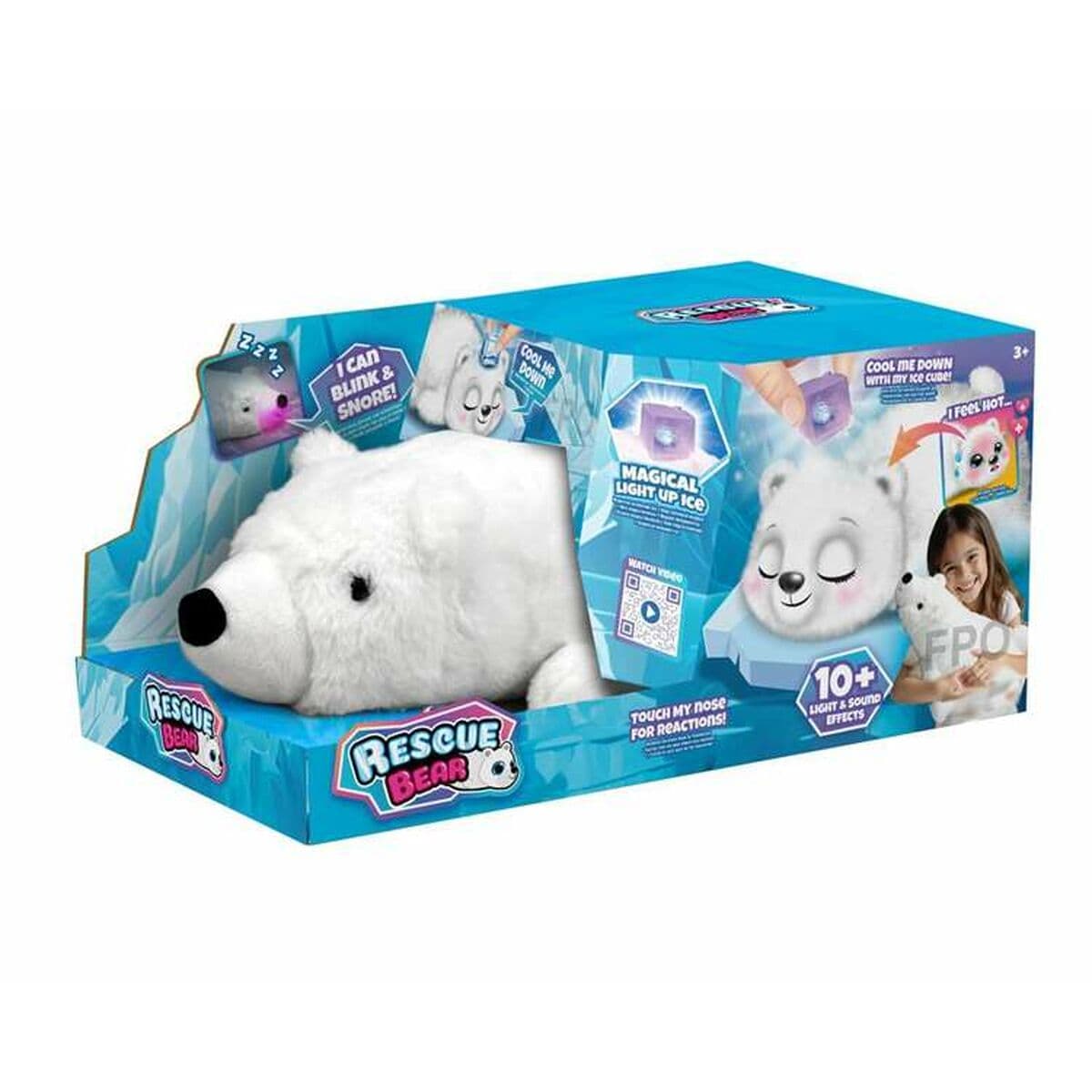 Oso de Peluche Bizak Rescue Bear Blanco