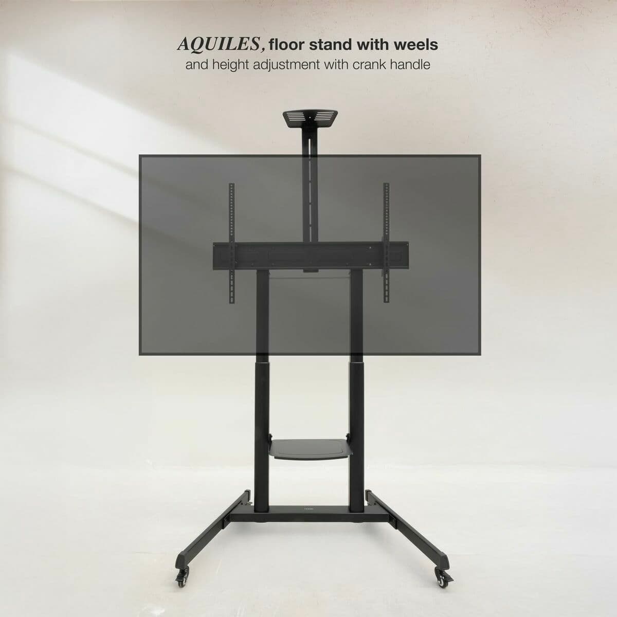 Soporte TV para suelo con ruedas TooQ FS20406HM-B 60" 100" 120 kg 130 Kg (Reacondicionado A) - Image 6