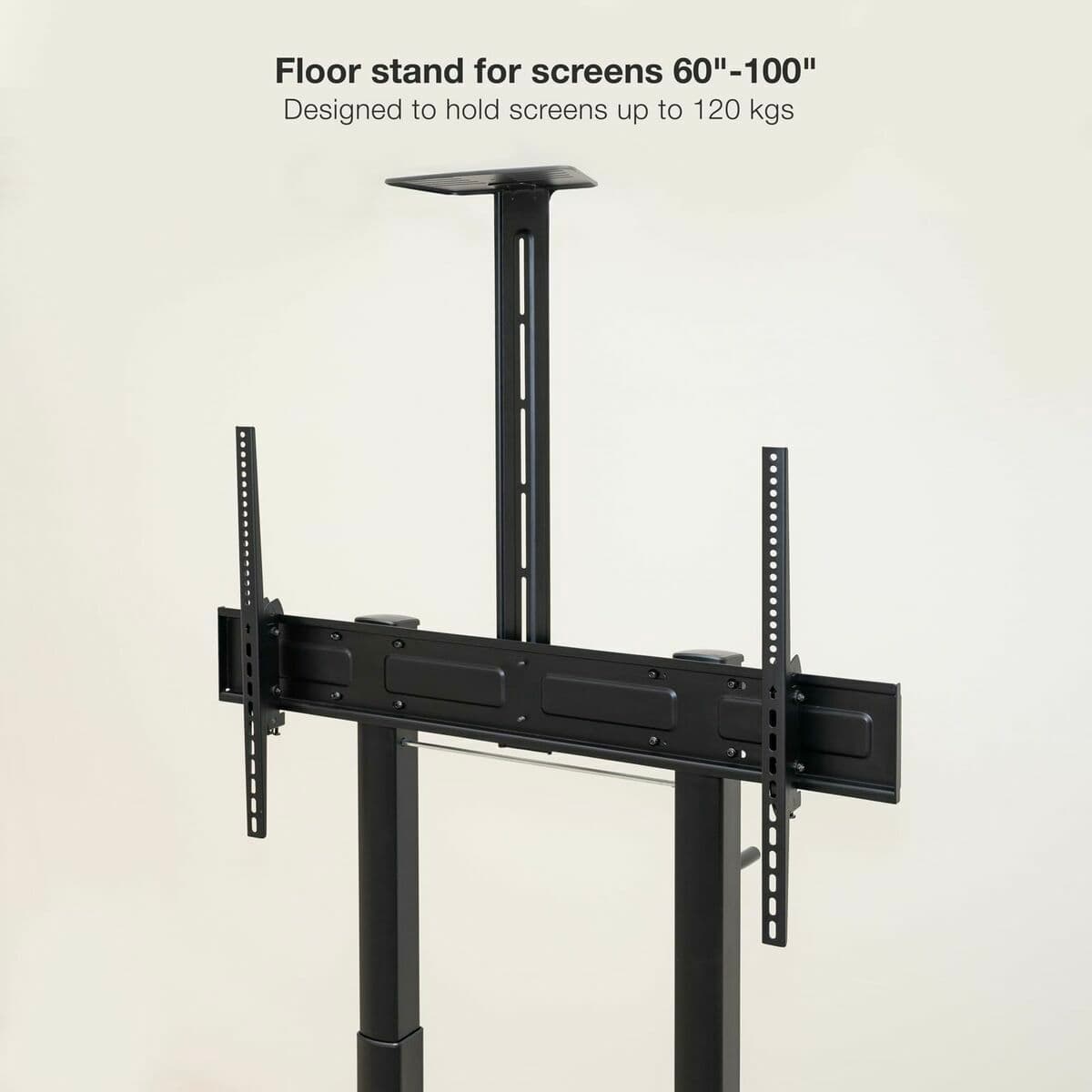 Soporte TV para suelo con ruedas TooQ FS20406HM-B 60" 100" 120 kg 130 Kg (Reacondicionado A) - Image 10