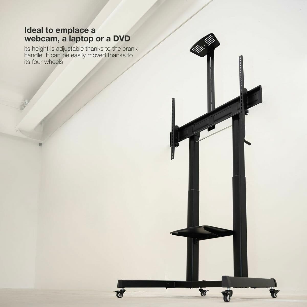 Soporte TV para suelo con ruedas TooQ FS20406HM-B 60" 100" 120 kg 130 Kg (Reacondicionado A) - Image 11