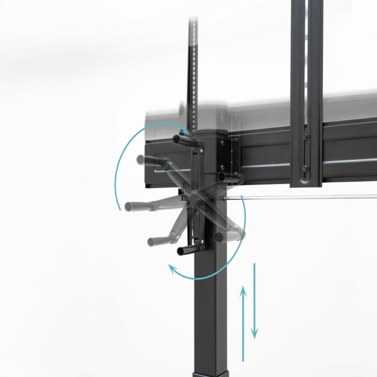 Soporte TV para suelo con ruedas TooQ FS20406HM-B 60" 100" 120 kg 130 Kg (Reacondicionado A) - Image 16