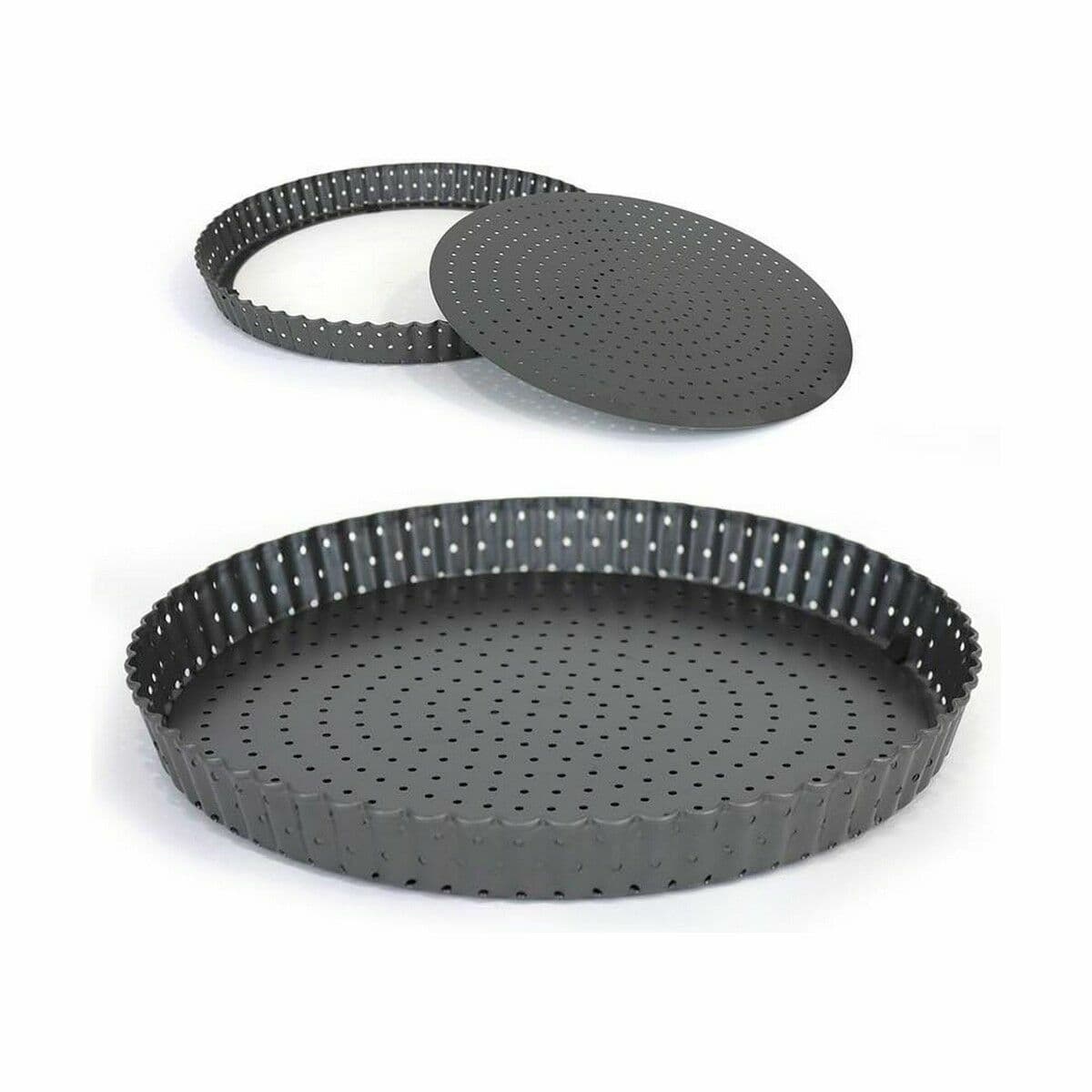 Kalup za Kolače Quttin 28 x 3 cm perforirano Uklonjivo (12 kom.) - Image 3