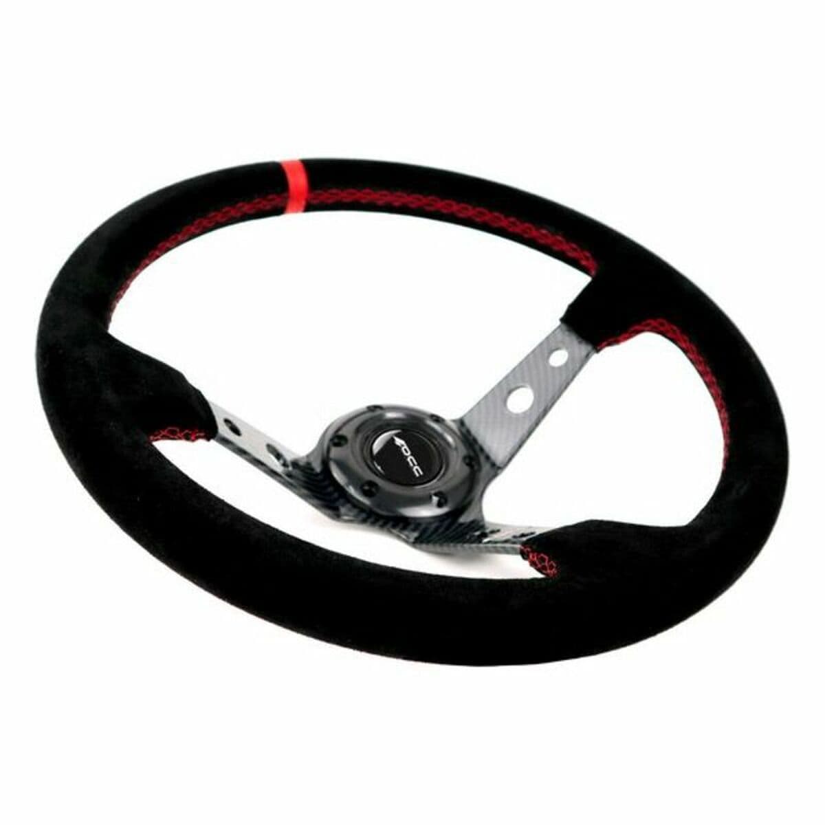 Verseny kormánykerék OCC Motorsport Fekete Fekete/Piros Piros/Fekete Ø 35 cm - Image 3