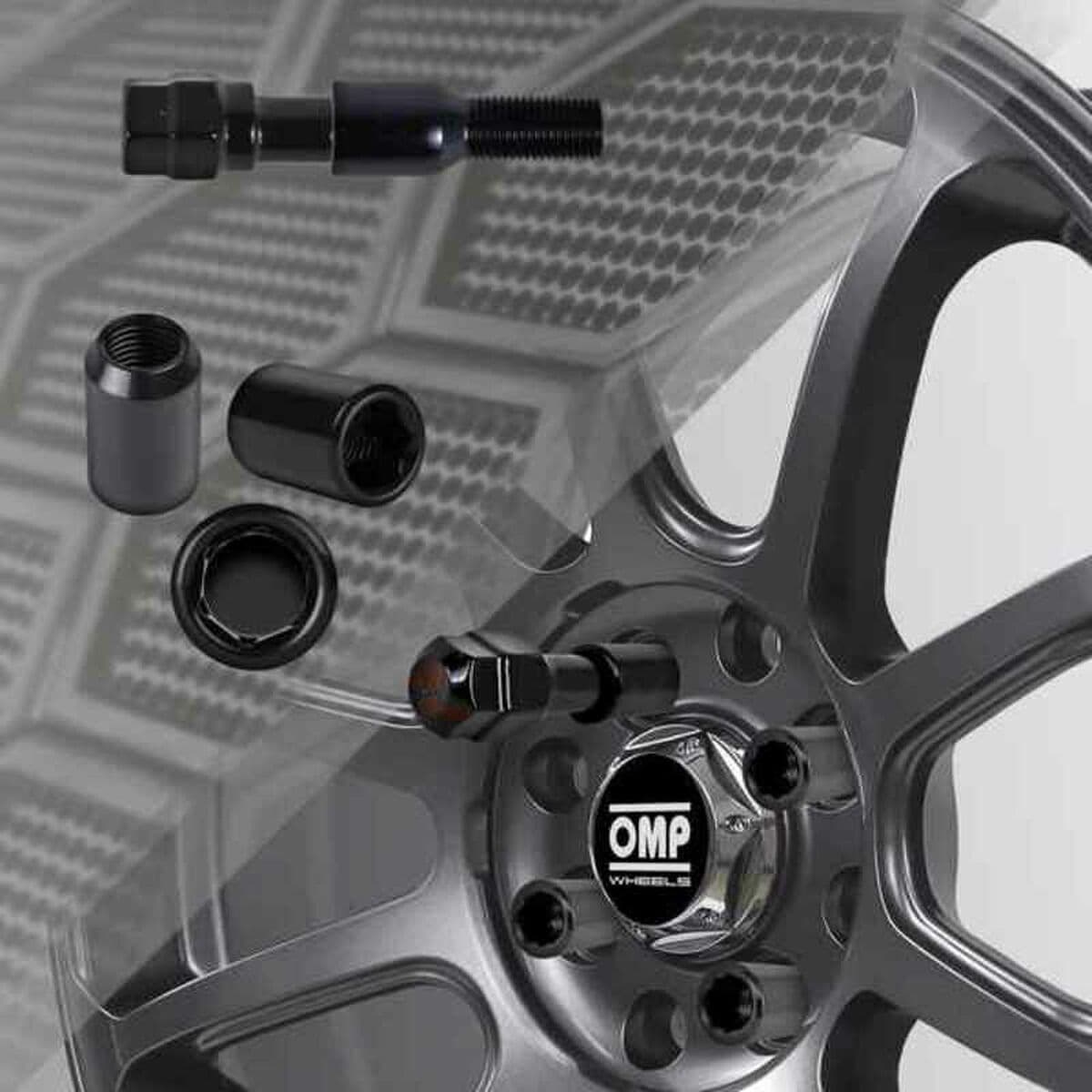 Mutter OMP OMPS09721201 M12 x 1,50 4 uds Svart - Image 3