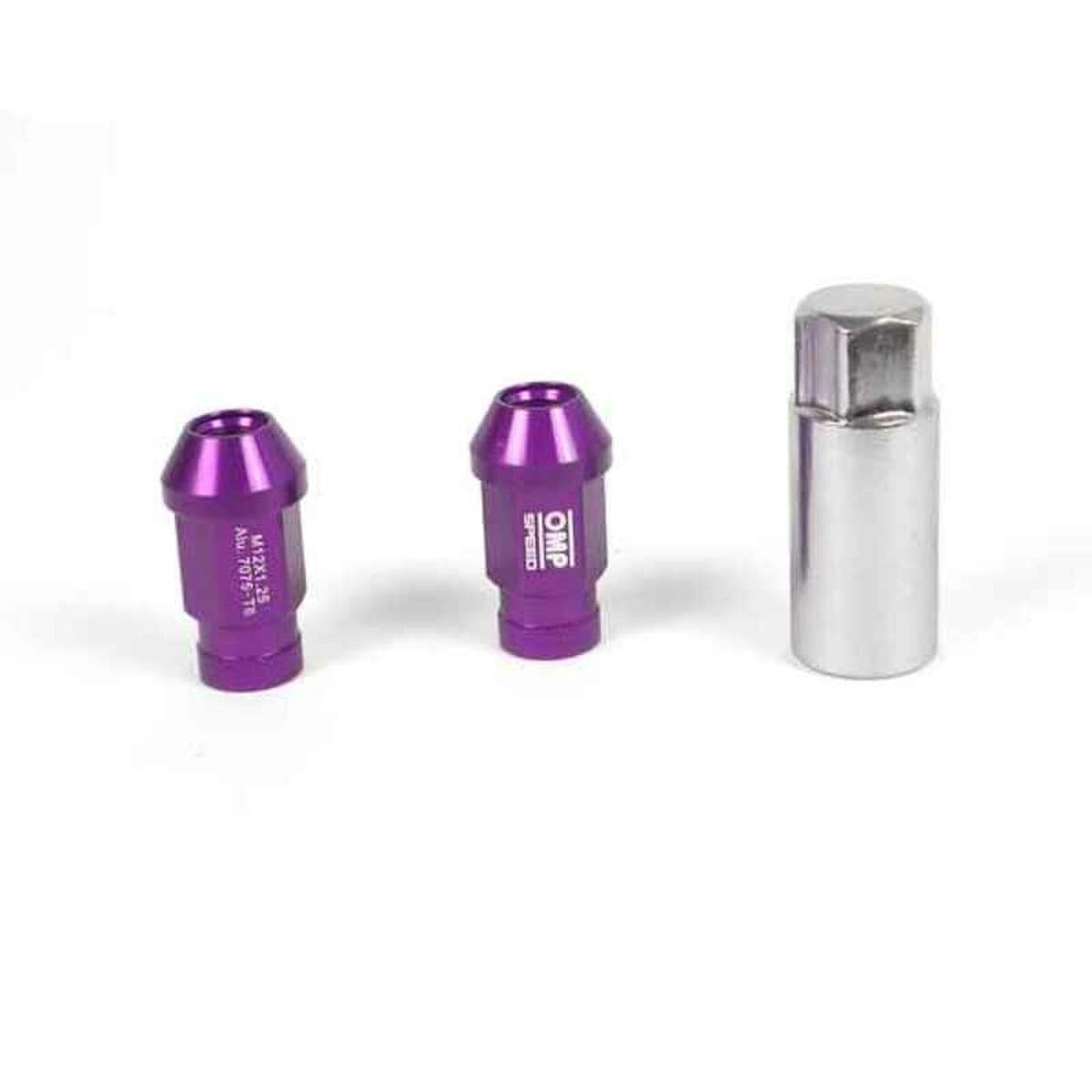 Set Skruv OMP 7075 40 mm M12 x 1,50 20 uds Violett