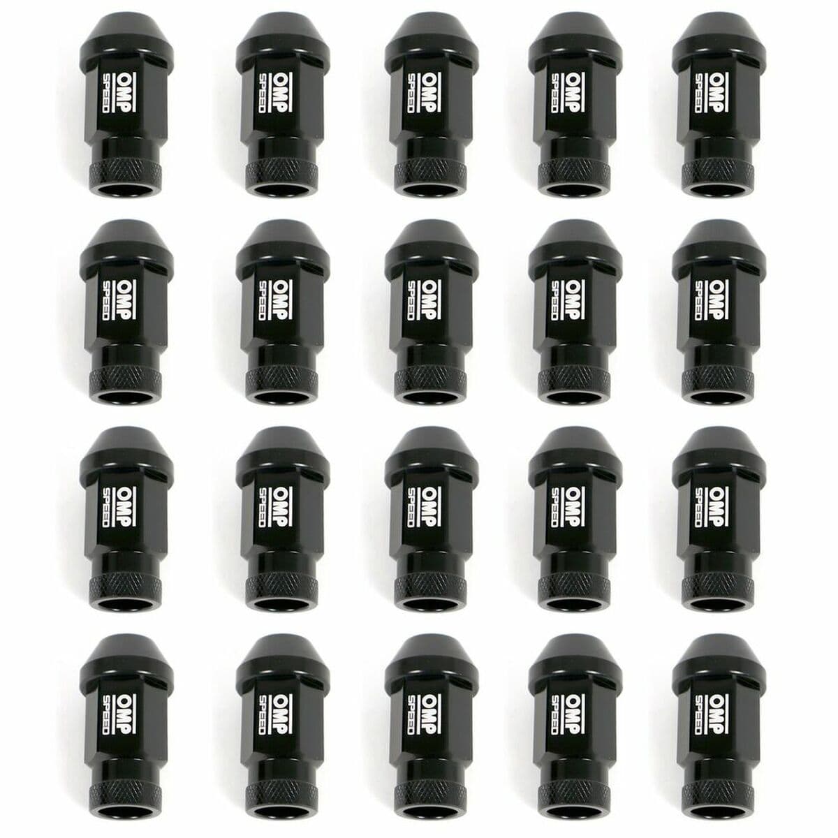 Set Tuercas OMP 7075 40 mm M14 x 1,50 20 uds Negro - Image 3