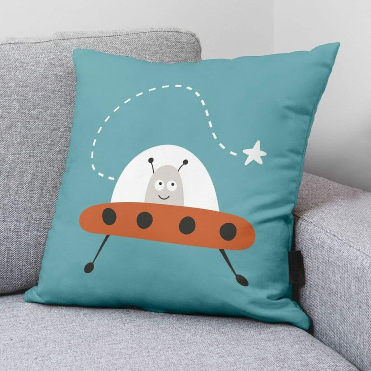 Funda de cojín Kids&Cotton Elm A Verde 50 x 50 cm - Image 2