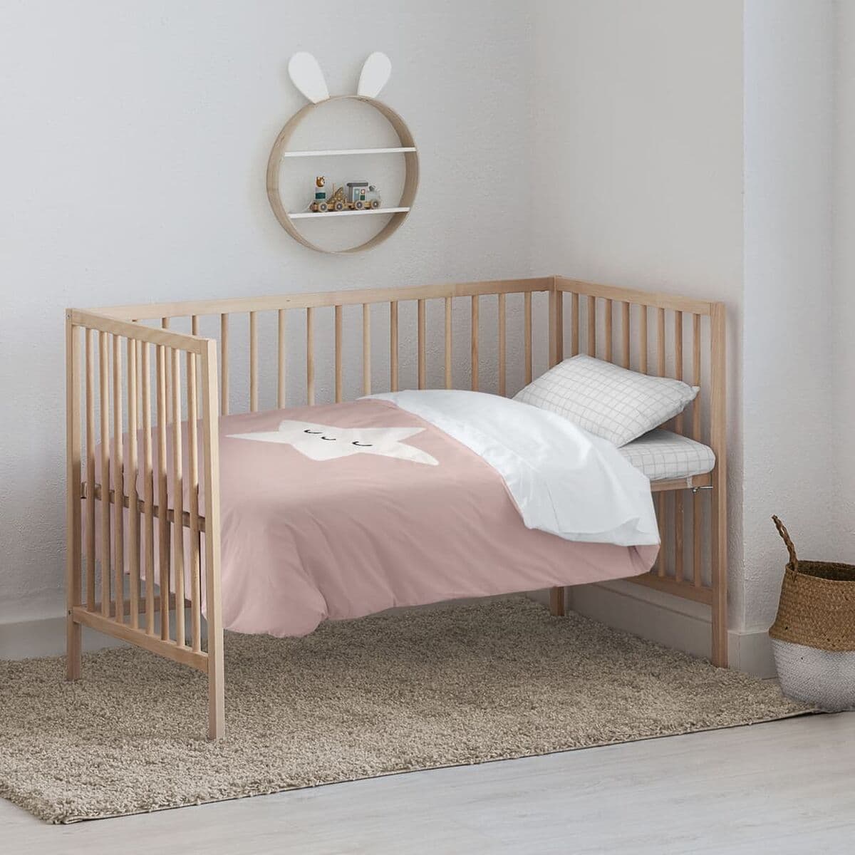 Juego de funda nórdica Kids&Cotton Nadir Rosa 100 x 120 cm - Image 2